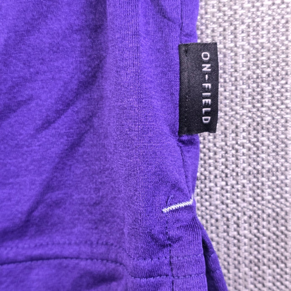 K-State Wildcats Nike Team Issued Dri-Fit Shirt Mens XXL Purple On-Field Big 12 - Picture 8 of 16